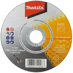 Makita Trennscheibe INOX 125x1,0mm Box mit 50 Stück Inhalt - D-65969-50
