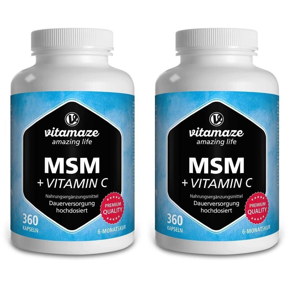 MSM HOCHDOSIERT+Vitamin C Kapseln 2x 2x360 St