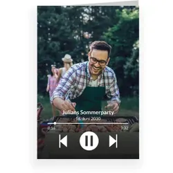 Einladungskarte Sommerparty: Musikapp