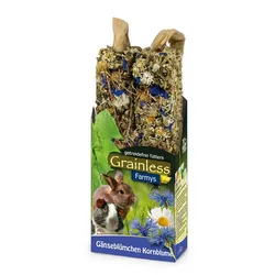 JR FARM Nager Grainless Farmys 140g Kleintiersnack Gänseblümchen-Kornblume