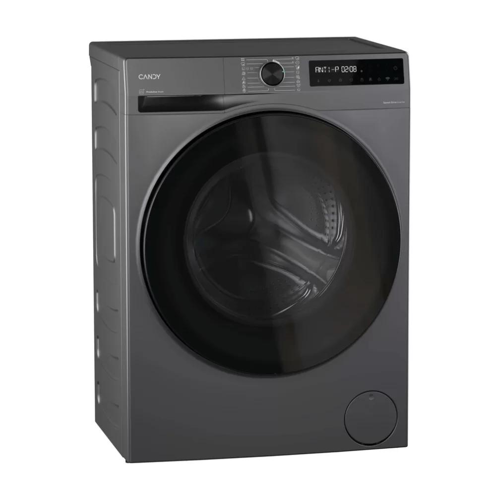 Candy BWR 485SBL6G-S, Frontlader, Freistehend, Anthrazit, Links, Schwarz, Schwarz