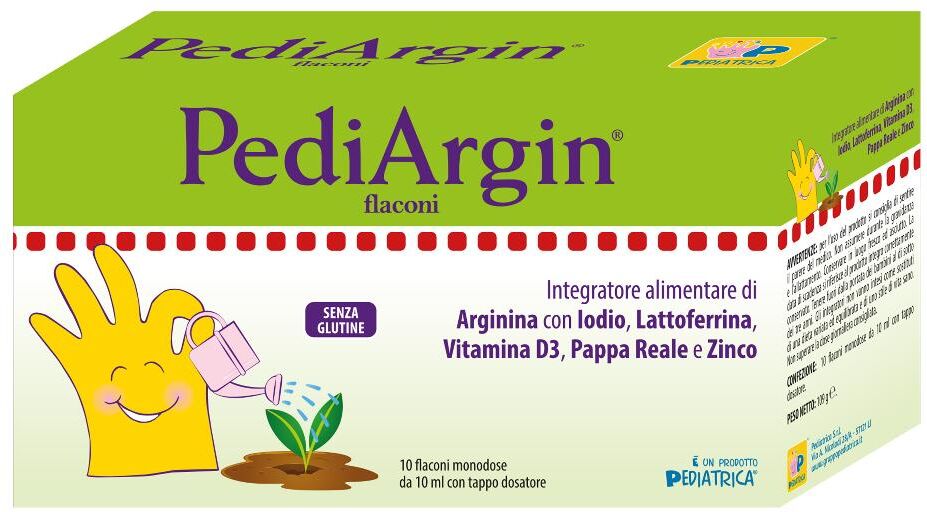 PEDIATRICA Srl PediArgin, 10 Flaconi da 10 ml