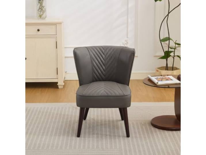LOBO OFFICE Echtleder Wohnzimmer-Loungesessel ohne Armlehnen Hochwertiges atmungsaktives Kunstleder, pflegeleicht mit feuchtem Tuch reinigbar,Handgeführte 45°‑Diagonalnaht für dynamische