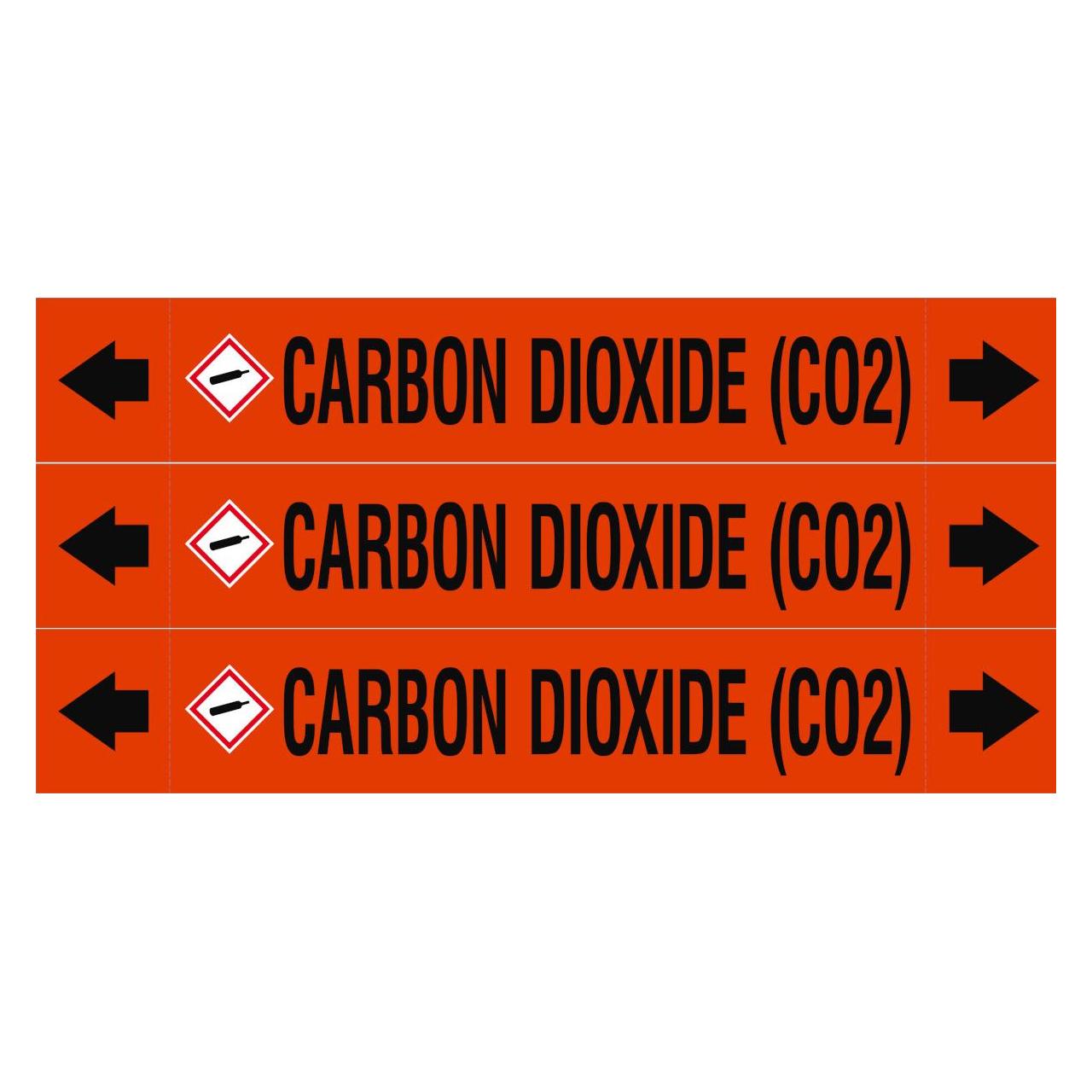 Brady ASME - Rohrmarkierer - Carbon Dioxide (CO2) (312946)