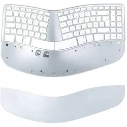Matias Kabellos Tastatur Deutsch, QWERTZ, Mac Silber Ergonomisch (DE, Kabellos), Tastatur, Silber