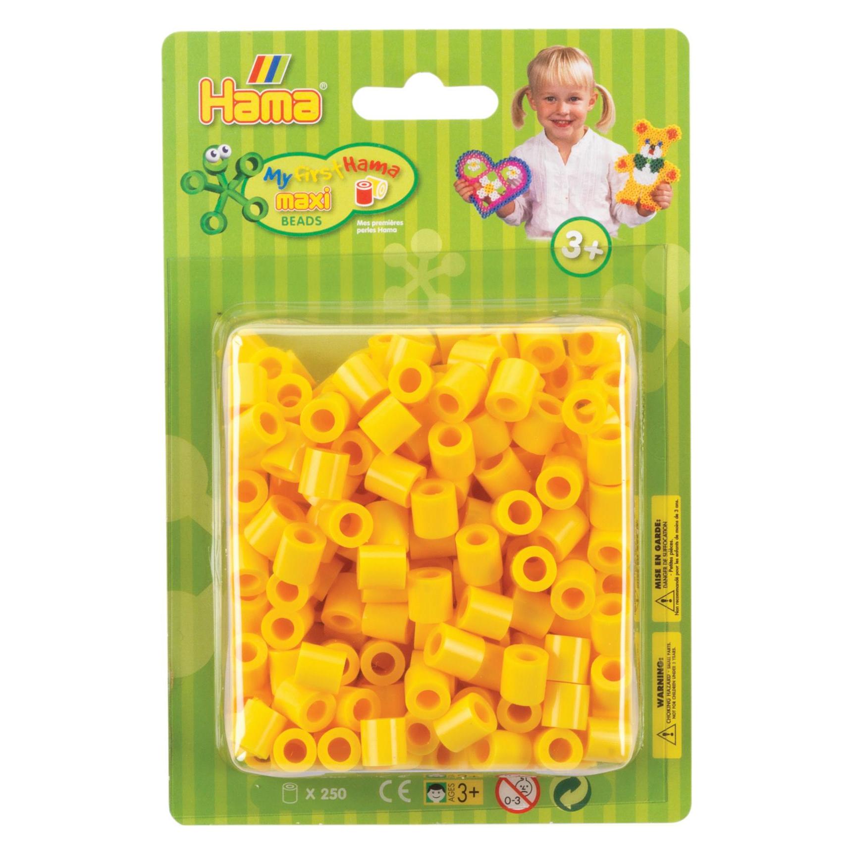 Hama Perlen Strijkkralen Maxi - Geel, 250st. (8503)
