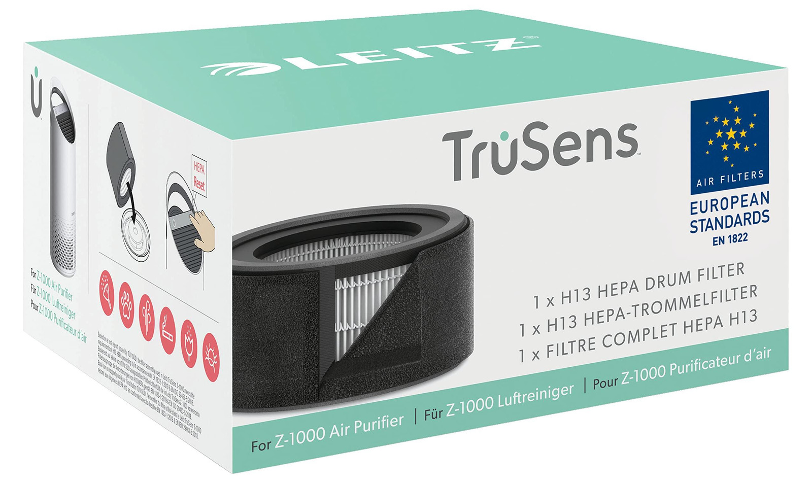 Leitz 3-in-1 HEPA-filter voor TruSens Z-1000 luchtreinigers