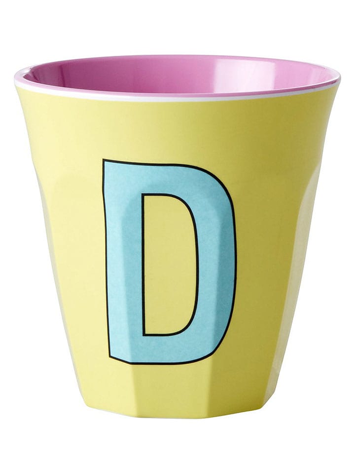 Rice Becher "Letter D" in Gelb - 250 ml - onesize