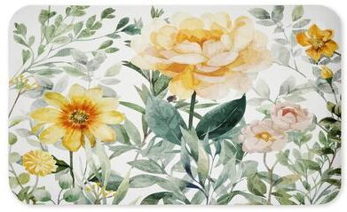 "Stupell Yellow Flower Garden Printed Anti-Fatigue Floor Mat, design by Kim Allen, 30""x18"""