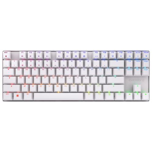 CHERRY MX 8.2 TKL Cherry MX2A RGB Red USB und Bluetooth Deutsch weiß (kabellos)