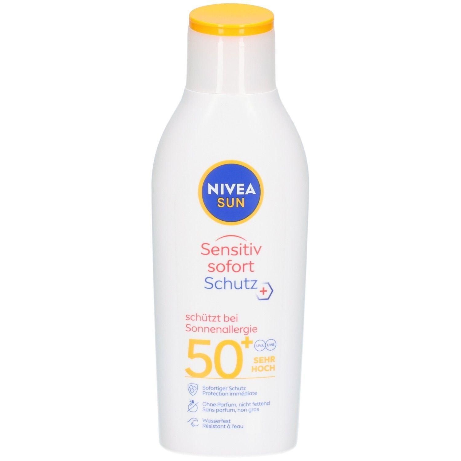 Nivea Sun Sensitiv Sofort Schutz Lotion Sonnenalergie LSF 50+ 200ml x4 4x200 ml