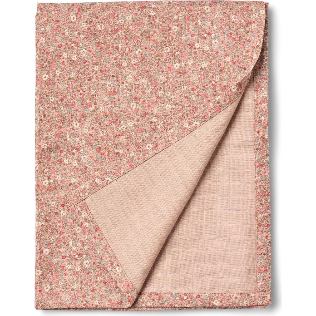 Wheat Muslin Blanket Karly rose dust flower meadow (9566) Onesize 3891-376M-GOTS-9566-Onesize