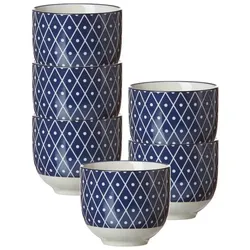 TEEBECHER Royal Reiko blau-weiß 150 ml 6er Set