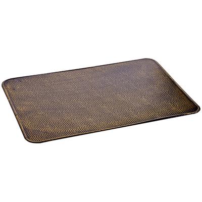 Bodenschutzplatte FIREFIX, grau (messingfarben), B:79,5cm H:0,5mm L:60cm, Blech, Bodenschutzplatten