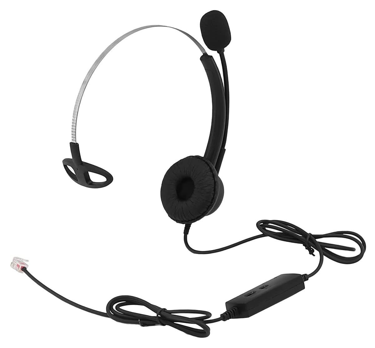 Selius IP hoofdtelefoon voor Call Centers met RJ9-aansluiting en ruisonderdrukking