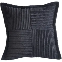 Kissen ANAFI schwarz (BH 50x50 cm) - schwarz - BH 50x50 cm