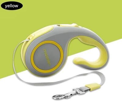 Inspired Finds FlexiTrail Automatic Retractable Dog Leash For Small & Medium Pets yellow 9.84ft