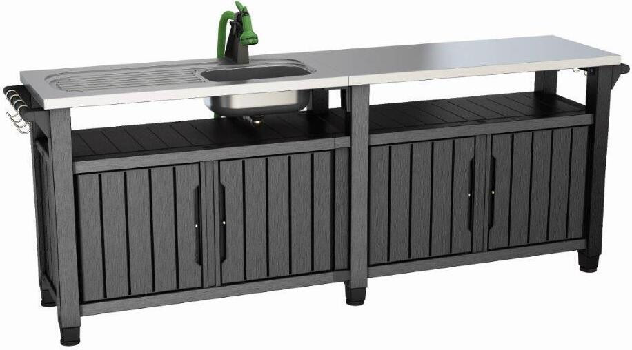 Keter Unity Chef buitenkeuken, 415 liter, grafietkleur