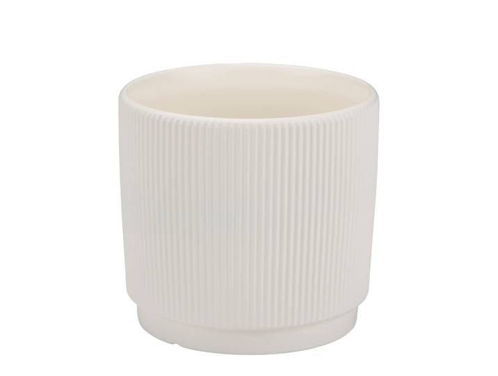 Blumentopf Keramik 15 x 14 cm beige