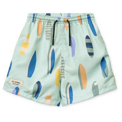 LIEWOOD - Kid's Duke Printed Board Shorts - Boardshorts Gr 110 grau