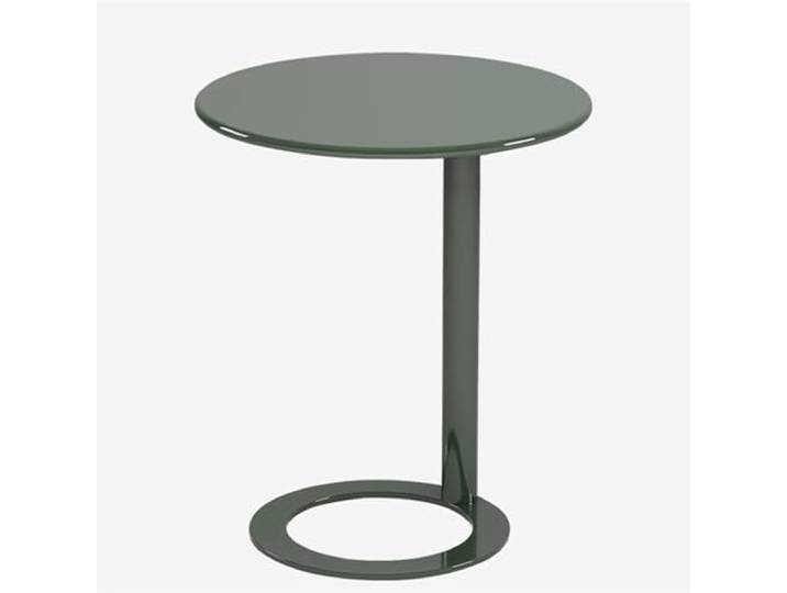 HGYNBCP C-förmiger Beistelltisch – moderner Couchtisch aus Metall for das Wohnzimmer(Green,60x74cm/24x29in)