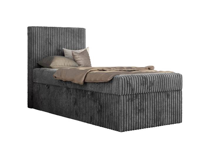 JUGENDBETT TILIO 90/200 - Grau - H4 - Links Seite