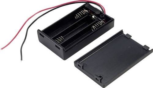TRU COMPONENTS SBH431-1AS Batteriehalter 3x Micro (AAA) Kabel