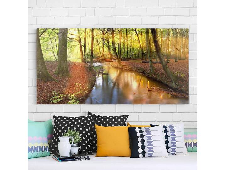 Tableau déco Autumn Fairytale Tissu Multicolore 60 x 30cm