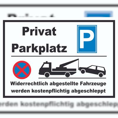 HB-Druck Privat Parkplatz Schild A5 (148x210mm)