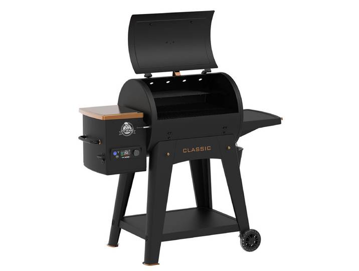 Barbecue À Pellet Onyx Classic 700 - Acier - Noir - Surface De Cuisson : 65x50 Cm - Pit Boss