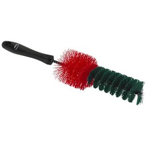 Vikan Felgenbürste Kunststoffborsten hart 525352, für Alu- und Stahlfelgen, Länge: 33 cm