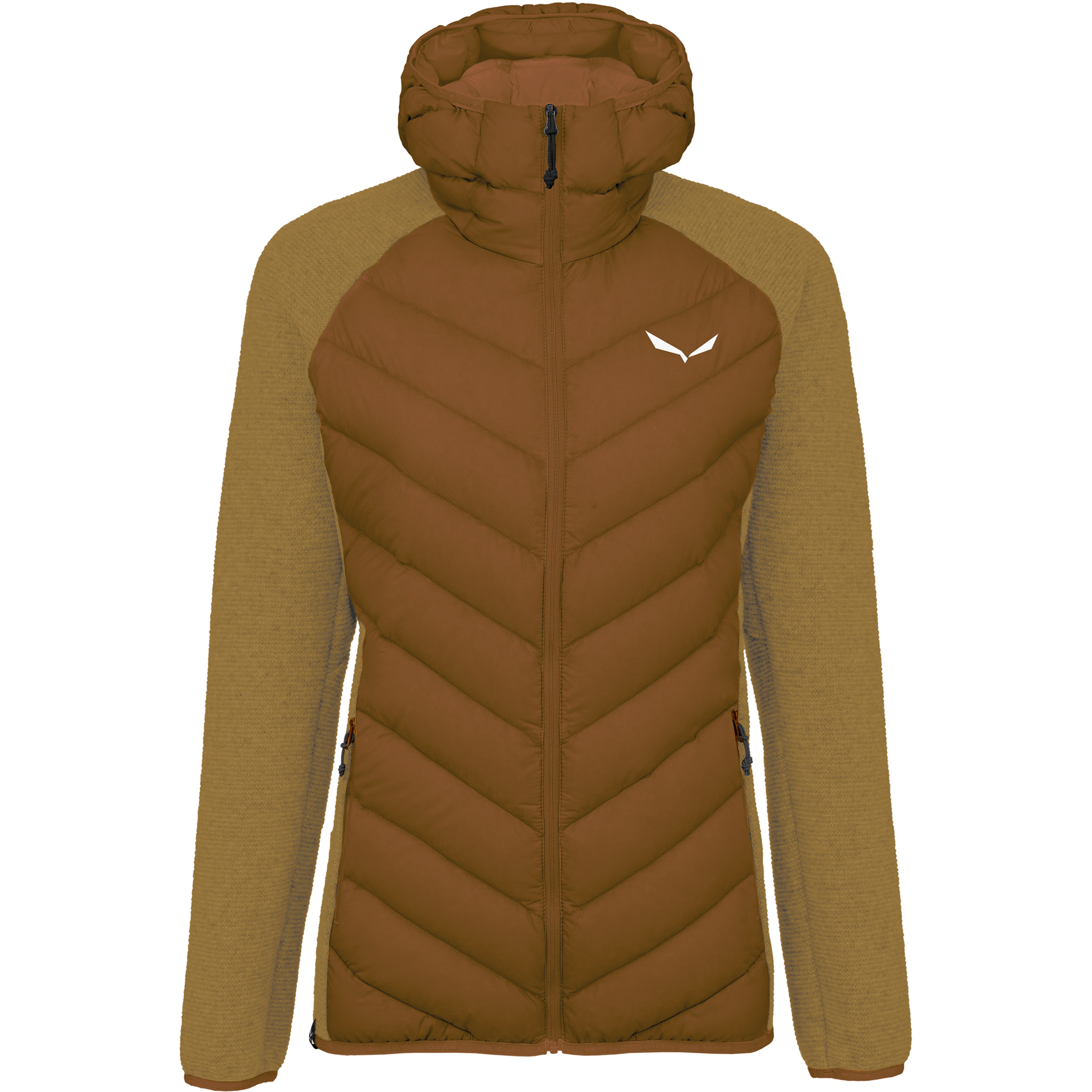 Salewa Fanes Hybrid Damen Isolationsjacke braun Größe M Trekking Hautfreundlich Wasserabweisend
