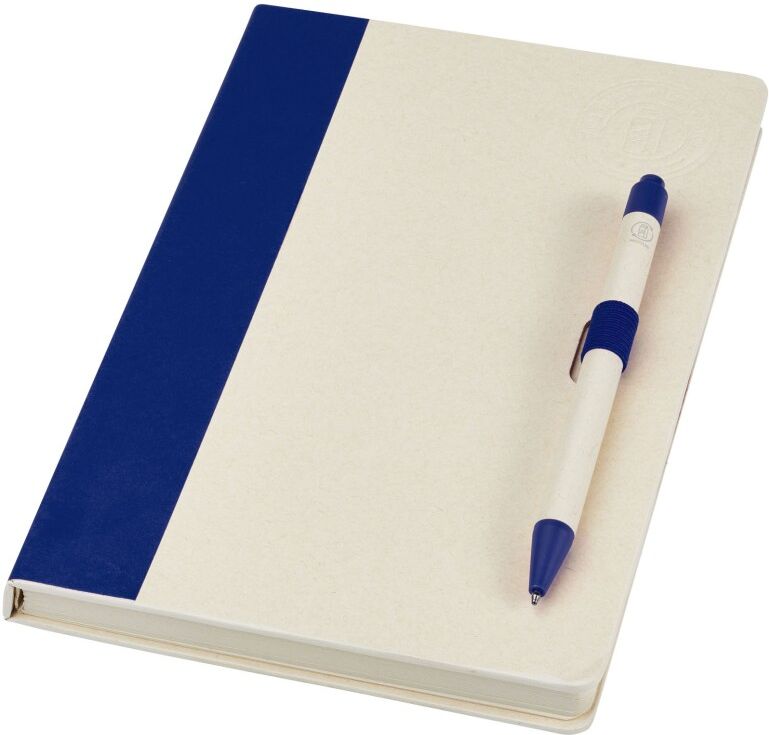 Ensemble carnet A5 et stylo personnalisable Dairy Dream bleu