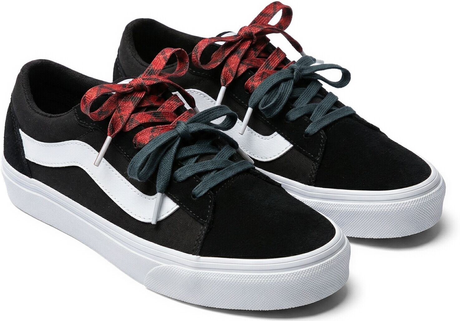 Sneaker VANS "Vero LS", Damen, Gr. 39, suede, canvas schwarz, multi, Leder, Schuhe Sneaker, Double Lacing - Doppelschnürung suede, canvas schwarz, multi 39