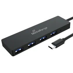 MediaRange USB C Hub 4-fach