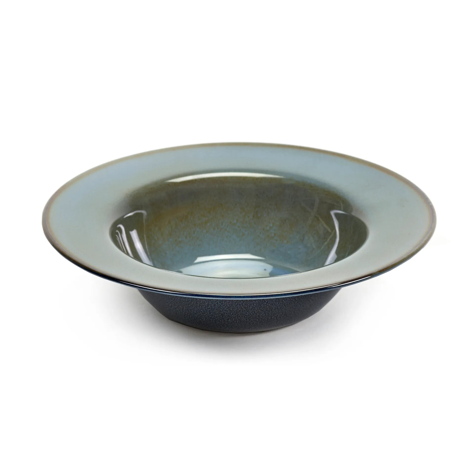 Serax Terres de Rêves diep bord Blue grey-dark blue, Diameter: 21,3 cm