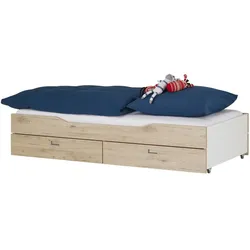PAIDI Unterschiebebett  Fionn , weiß , Maße (cm): B: 198 H: 94,9 T: 40.4