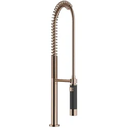 Dornbracht Profibrausegarnitur SERIENNEUTRAL Bronze gebürstet, Armaturenhöhe 665 mm, Bohrungsdurchmesser 30 mm