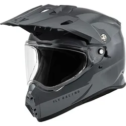 Fly Racing Trekker Solid, Endurohelm - Dunkelgrau - S