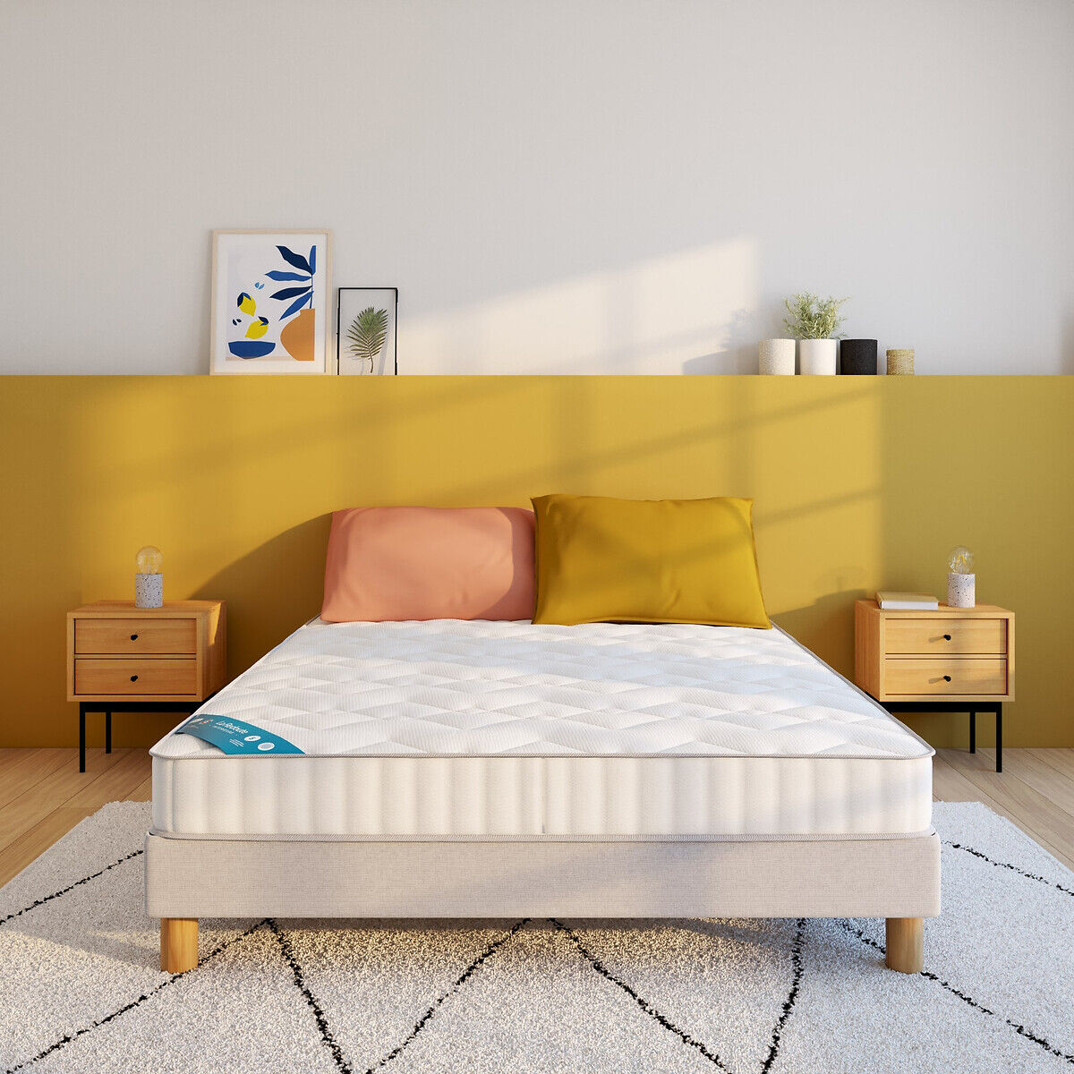LA REDOUTE INTERIEURS Matelas mousse HD 28 kg/m3, soutien ferme, accueil mousse viscoélastique