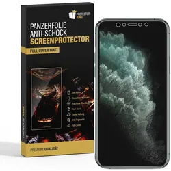 3x Panzerfolie für iPhone XR FULL COVER ANTI-SCHOCK Displayschutzfolie HD MATT
