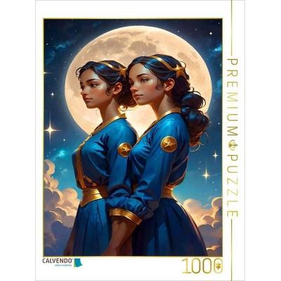 CALVENDO Puzzle Zwillinge (21. Mai - 20. Juni) | 1000 Teile Lege-Größe 64x48cm Foto-Puzzle für glückliche Stunden
