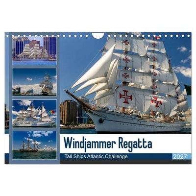 Windjammer-Regatta - Tall Ships Atlantic Challenge (Wandkalender 2027 DIN A4 quer), CALVENDO Monatskalender
