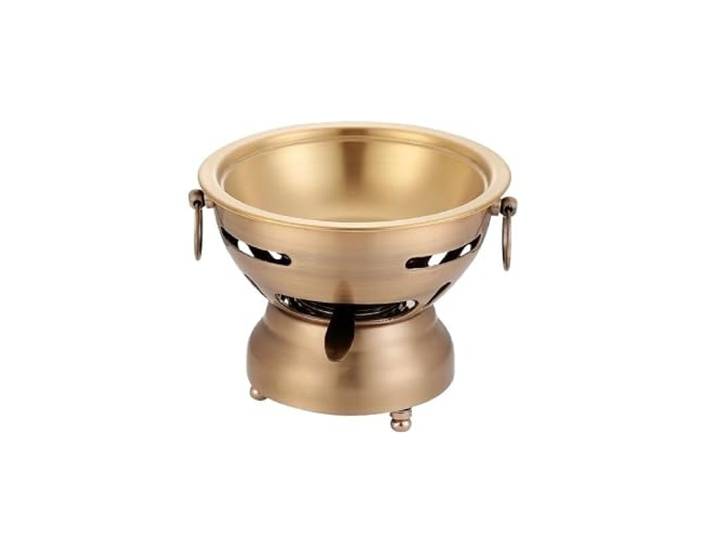 Kleiner Hot Pot, Campingtopf, Einzelperson, klein chafing dish Traditioneller tragbarer Hotpot for die Wanderparty auf der Küchenarbeitsplatte