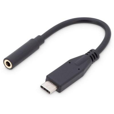 Digitus Audio Adapterkabel [1x USB-C® Stecker - 1x Klinkenbuchse 3.5 mm] AK-300321-002-S 20.00 cm Flexibel