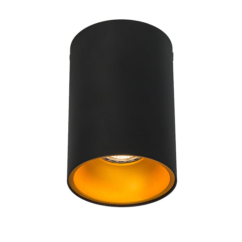 Qazqa Smart Spot Zwart met Goud inclusief WiFi GU10 LED Lichtbron