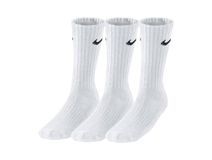 3-pack Nike Everyday Cushion Crew Training Socks - WIT - zwart Swoosh - Maat XL