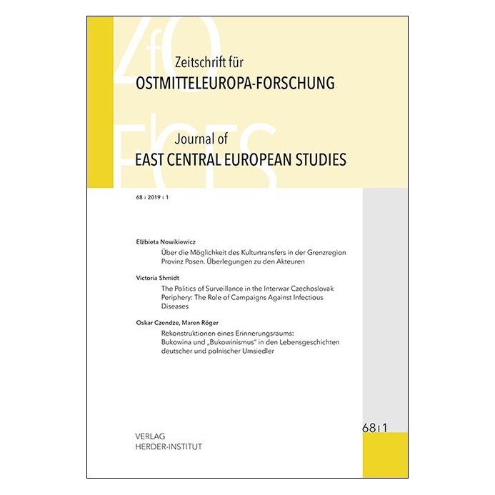 Herder- Institut Zeitschrift für Ostmitteleuropa-Forschu (Deutsch, Englisch, Softcover) (40667765)