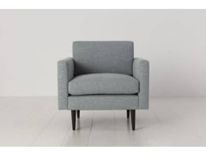 Sessel Model 01, Meerglasblau