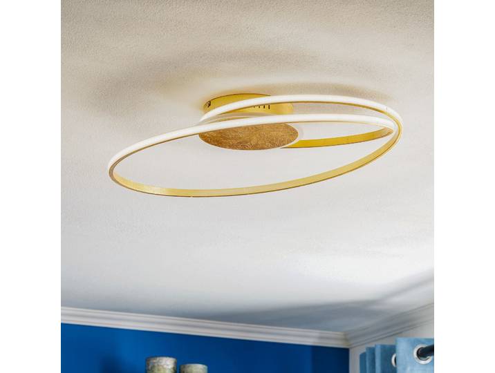 Dorle Deckenleuchte Ø60 Gold - Lindby - Wohnzimmer - Modern - Metall - Rund